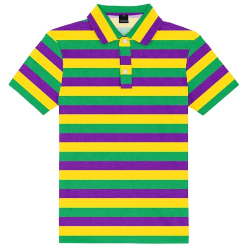 Image of AOBUTE Kids 4th of July Polo American Flag Short Sleeve Button Down Shirts Tops 3-14 Years
