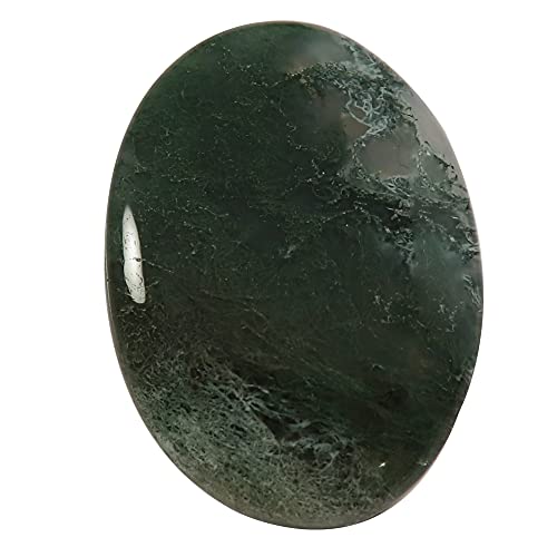Agate mousse forestière taillée en cabochon pour sertissage et lithothérapie