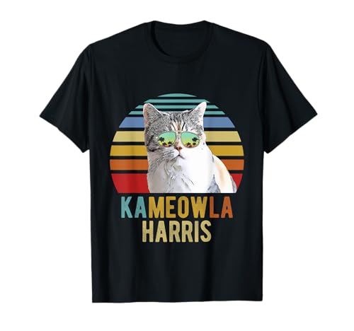 Gato Señoras para Kameowla Funny Cat Kamala Harris 2028 Camiseta
