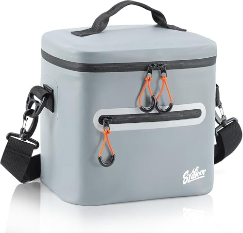 Soft-Sided Cooler Bag, 7/16/30 Can Portable Ice Chest Box, Waterproof, Leak-Proof, Insulated Cooler...