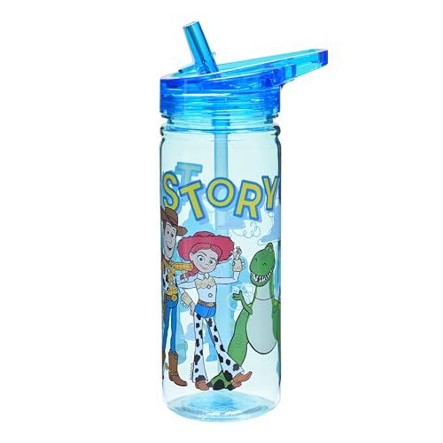 Disney Toy Story 580ml Kids Water Bottle with Flip Lid Leakproof BPA-Free Licensed Design Durable Reusable Drinking Bottle for School & Travel (Toy Story)