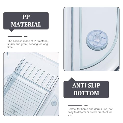Lavabo para ropa SHOWERORO con tabla de lavar integrada de PP para un lavado manual cómodo 6