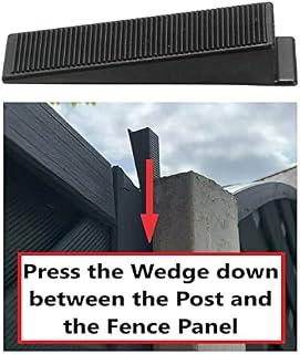 Tape Tech Fence Panel Wedges (20 Pack) Fence Panel Noise Stoppers Security Brackets Stop Fence Panels Rattling & Banging in the Wind