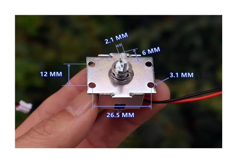 Électroaimant solénoïde push-pull DC 5V-6V cadre ouvert avec course de 4.5mm