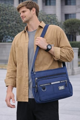 Bolso bandolera grande impermeable para hombre, para negocios, of...