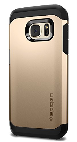 Spigen Tough Armor Galaxy S7 Case with Extreme Heavy Duty Protection and Air Cushion Technology for Samsung Galaxy S7 2016 - Champagne Gold