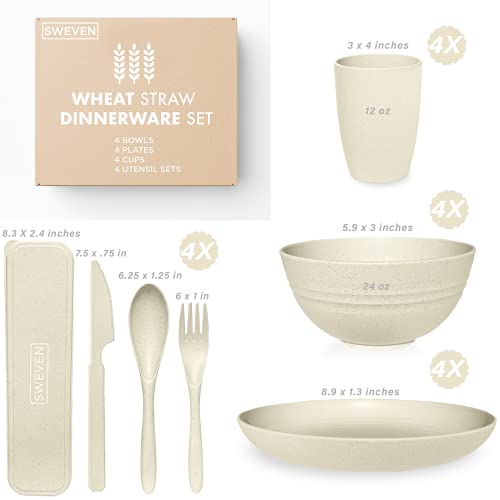 Wheat Straw Dinnerware Sets Unbreakable Dinnerware Sets Dishwasher