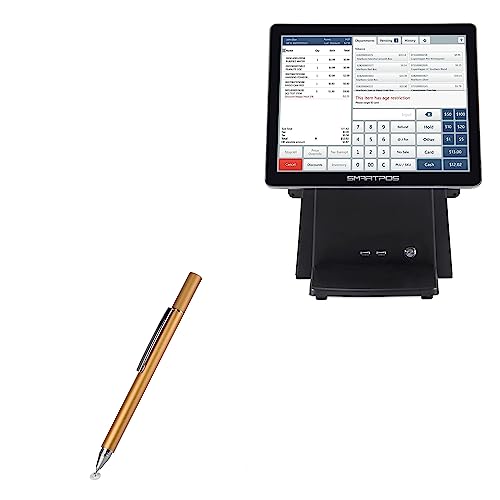 BoxWave Stylus Pen Compatible with PETROSOFT Cash Register (POS) Terminal (15 in) - FineTouch Capacitive Stylus, Super Precise Stylus Pen - Champagne Gold