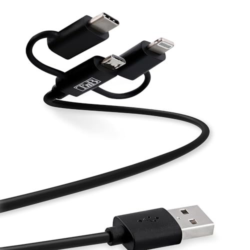 T'nB - Câble USB avec connecteurs Lightning + Micro USB + Type C ...