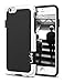 Compatible with iPhone 6s/6 Case, LoHi [Extra Front Raised Lip] Hybrid Impact 3 Color Shockproof Rugged Soft TPU & Hard PC Bumper Anti-slip Cover 4.7 Inch - Black