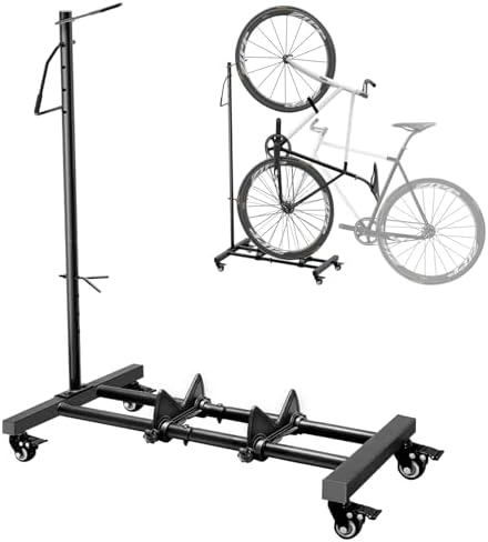 Mimoke Soporte de bicicleta con ruedas – para bicicletas de monta...