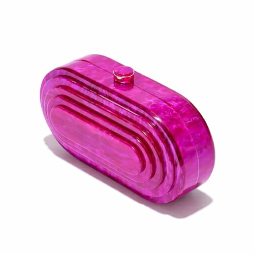 Image of Acrylic Bubble Bag Luxury Marble Clutch Evening Purses for Women Glitter Handbag for Wedding Party Prom