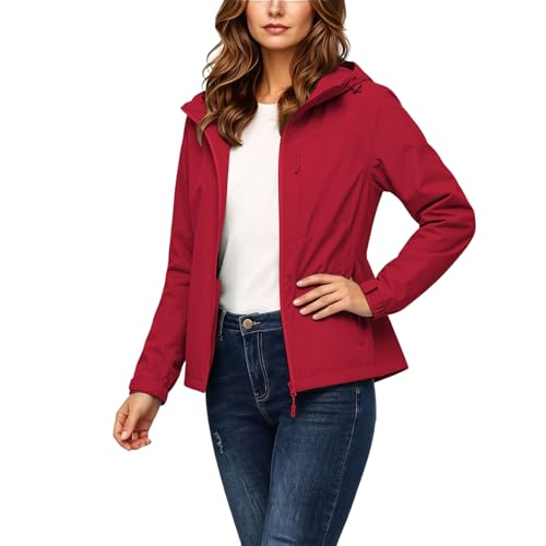 Veste de pluie imperméable pour femme contre vent et averses