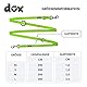 DDOXX Hundeleine Nylon - 2m Hundeleine Große Hunde, 3-Fach Verstellbar - Doppel Welpenleine, 360° Drehbares Drehgelenk, Robust und Langlebig - Große, Grün
