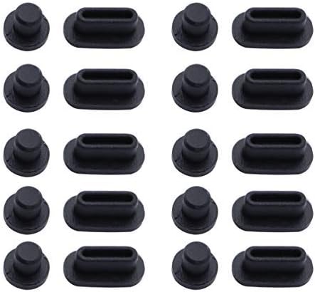 Hemobllo 10 Pairs Anti Dust Plug Type-C Jacks Silicone Waterproof Dustproof Protective for 3.5mm Laptop PC Android Phone