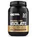 Optimum Nutrition ON 100% Gold Standard Isolate, Protéine en Poudre, Whey Isolate, Proteines Musculation Prise de Masse, Saveur Chocolat, 31 Portions, 930g