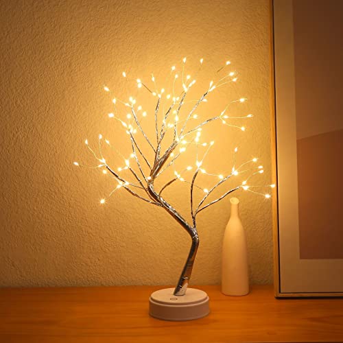 Nakolulu 108 Led Fairy Light Spirit Tree, 20" Bonsai Tree Light, Firefly Tree Lamp Battery And Usb Operated, Cute Night Light For Living Room,Bedroom,Father's Day Gift (Warm White) #TOP29