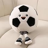 Funny Soccer Ball Pillow Plush with Legs - Cute Stuffed Animal PlushToy for Boys Girls, Soccer Throw Pillow Gift for Room Decor, Couch or Bed (Soccer 11 Inch)