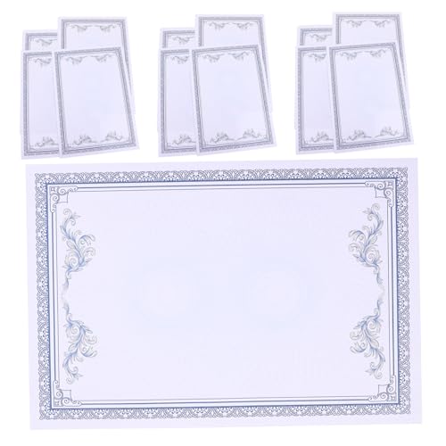 Papier de certificats de style européen imprimé élégant pour célébrer le mérite