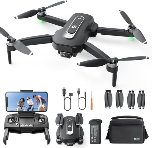 Holy Stone Drone GPS avec caméra 4K pour débutants, HS460 drone pliable avec 26 min d’autonomie, moteur sans balais, Follow Me, retour automatique,...