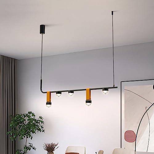 Plafonnier LED noir d'intensité variable résolvant le manque de lumière