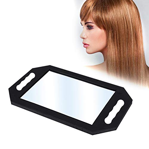 Professional Handheld Mirror Sponge Salon Barbers Glass Mirror Foam Frame Shockproof Makeup Mirror Mirror