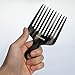 MANETURAL 14MX Long-Tooth Comb/Afro Hair Lift Combs for Women's Curls and Men's Beards - Hand-Made, Hand-Crafted Beauty for Effortless Styling (Graphite, 2 PACK)