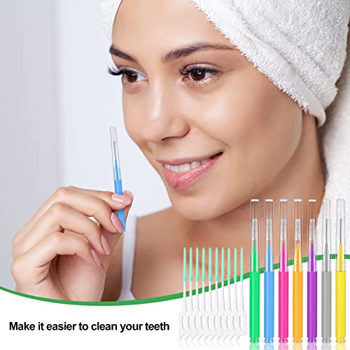 Image of Zopeal 250 Pcs Interdental Brush for Braces Disposable Braces Flossers Dental Picks Floss Toothpick Dental Teeth Flossing Head Oral Hygiene Flosser Toothpick Soft Cleaning Tool(Lovely Color)