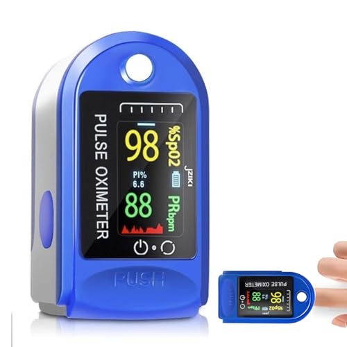 Tomedeks Pulsioxímetro Solo Finger para medir el pulso y la saturación de oxígeno en el dedo，Stil A