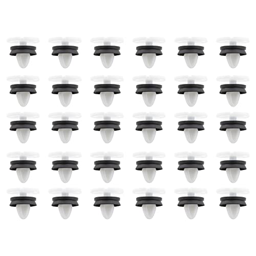 FanPaYY 30pcs Clips de Fixation Attaches Garniture, Voiture Panneau de Porte Intérieures Clips Plastique, 7703077476 Compatible avec Peugeot 308 Citroën DS4 Renault Me-gane 3 Laguna 3