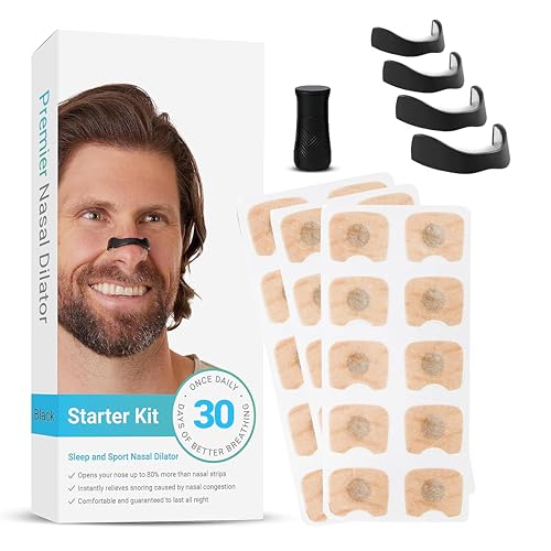 30Pcs Magnetic Nose Strip for Breathing, Nasal Strips Magnet, Anti Snoring, Snoring Aids for Men and Women, Nose Breathing Strips Magnet, Airo Magnetic Nasal Band, Best for Workouts, Home & Travel