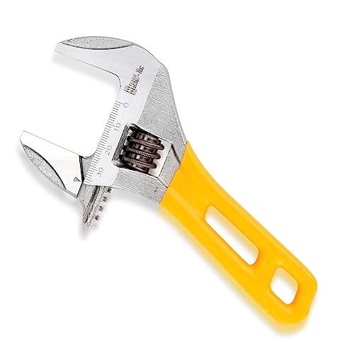 Sharp-tec Adjustable Spanner 6-inch/150mm, Stubby Slim Thin Plumbers Wrench