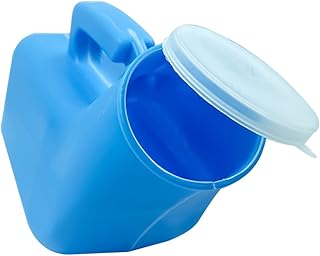 Urinals for Men Spill Proof 1000ml Portable Urine Bottle Thick Plastic Urinal Bottle Reusable Blue for Home Camping Outdoor Travel