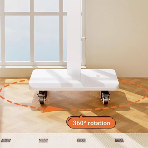 Soporte móvil para TV ajustable en altura y con ruedas miniatura 4