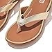 FitFlop Gracie Leather Flip-Flops Platino 9 M (B)