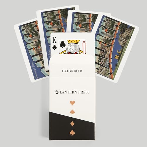 Lantern Press Cartas Poker Raleigh North Carolina 52 Pz miniatura 6