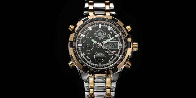 Orologio Uomo In Acciaio Inox Con Movimento Al Quarzo - Impermeabile 30m, Luminoso, Design Moderno