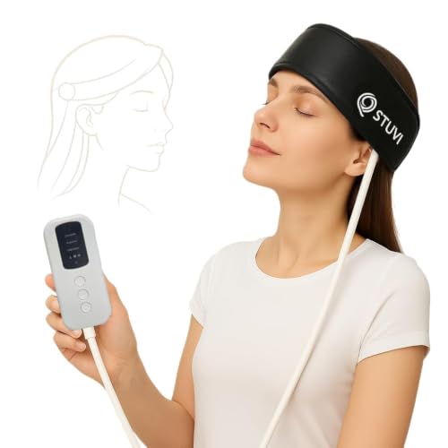 Image of Air pressure head massager - Best for Pain relief, Migraine and Insomnia (Black) Best Gift for Relaxation