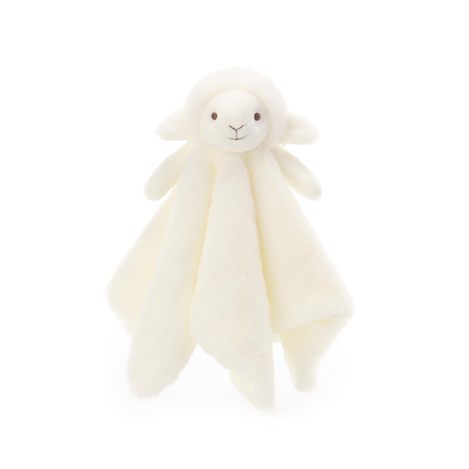 Apricot Lamb White Lamb Baby Comforter Security Blanket Soft Baby Lovey 14"