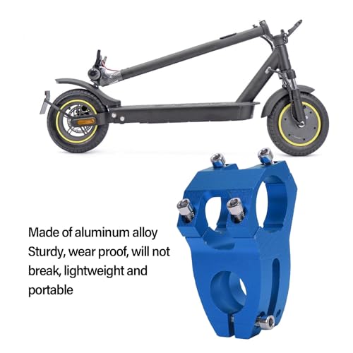 Tallo de aleación de aluminio de 23,5 mm de diámetro, vástago universal para SmartGyro, KuKirin, diseñado para adaptarse a múltiples scooters (negro)