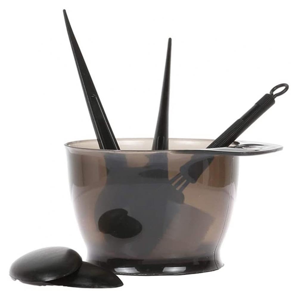 5Pcs Professional Hair Coloring Dyeing Brush Comb Ear Cover Mixing Bowl Tool Kit