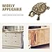 Mikikit Turtle Handle Decorative Brass Animal Pull Knob for Cabinets and Unique Chinese Style Turtle Design Smooth Finish for Easy Installation Versatile Home Decor Accent