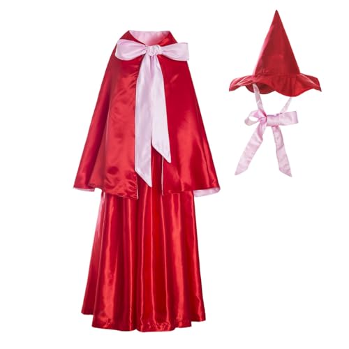 Ruikajia Dornröschen-Kostüm für Erwachsene, Fee, Patentante, Set für Erwachsene, mit Hutkleid, Größe XL