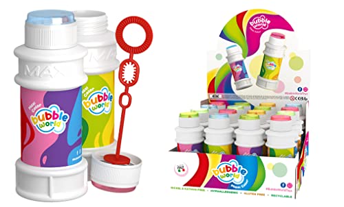 Jouet enfant bulles de savon Dulcop 047004BPA en lot de 16 pièces multicolores pour extérieur