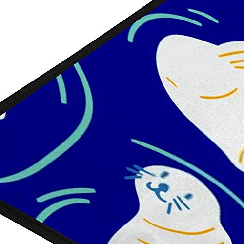 Tapis de cuisine antidérapant éléphants et nuages | 100x50 cm