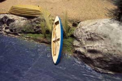 Osborn Models N Scale * 16' CANOE * Set of 2 * EZ Assembly Kit * New #RRA3006