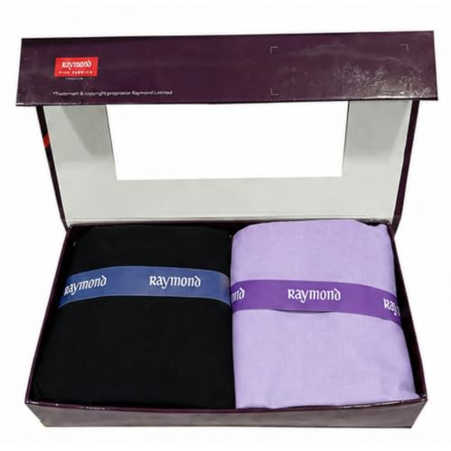 Image of Raymond Fabrics Men's Unstitched Shirt and Pant Fabric Combo | Premium Poly Viscose Dress Material Set with Presentation Gift Box | Formal & Casual Tailoring Fabric
