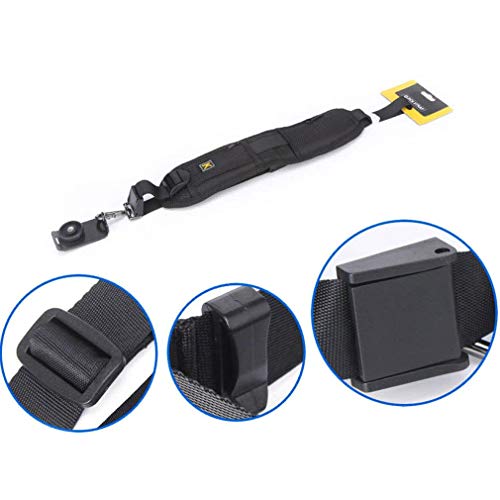 Alça de ombro única para câmera à prova de choque Quick Sling para câmeras SLR DSLRPreto