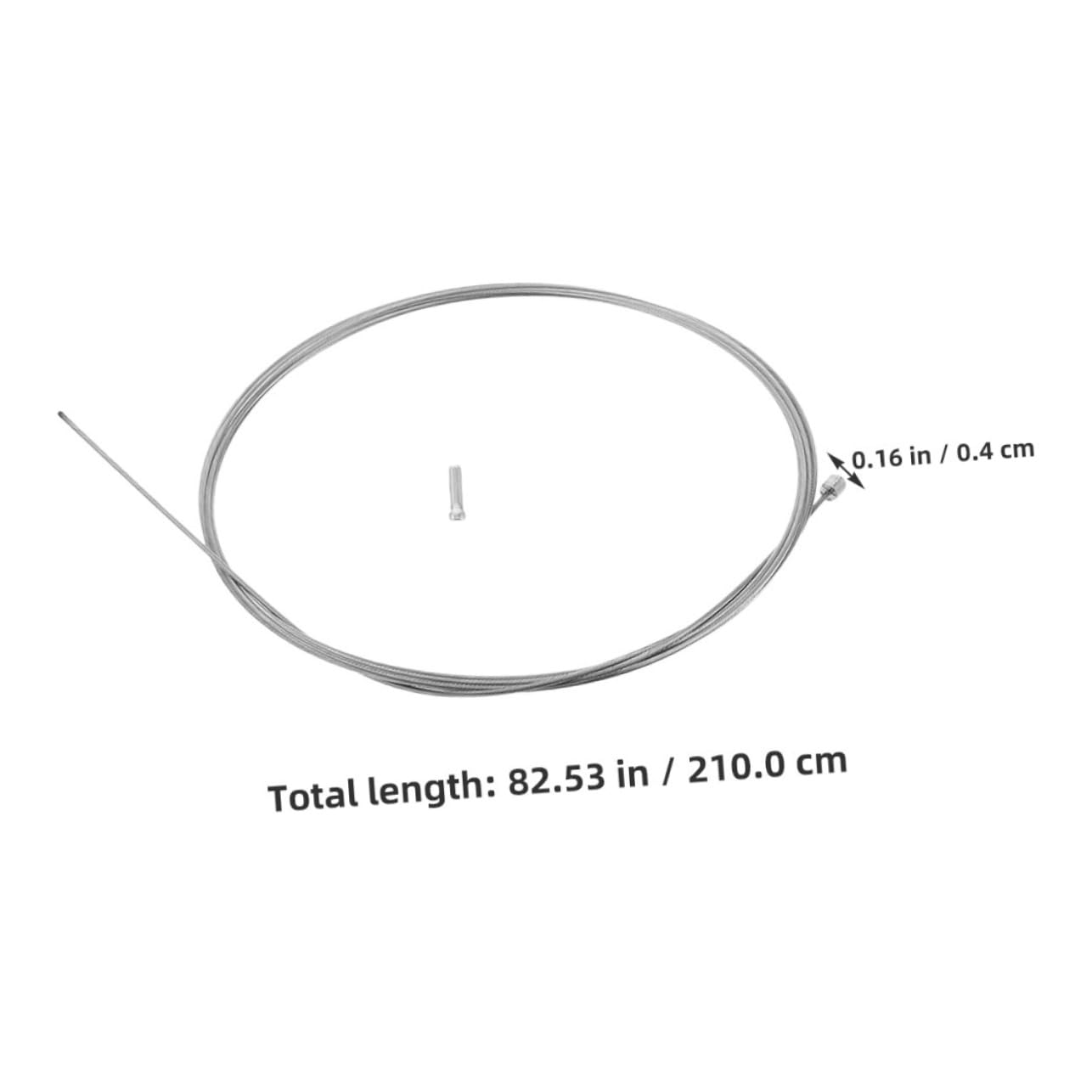 SUPVOX 2pcs Stainless Steel Bicycle Gear Cable Brake and Shift Line Kit for Mountain and Road Bikes Fit for Smooth Shifting and Braking Performance