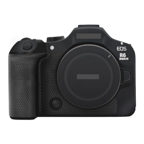 Decal Skins R6III ���h�~�J�����ی색�b�v�t�B�����J�o�[�X�L�� �ɓK������Canon EOS R6 Mark III R6 Mark�V�p �ʐ^�A�N�Z�T���[�X�e�b�J�[(�}�b�g�u���b�N�A�ɓK������Canon EOS R6 Mark III�p)